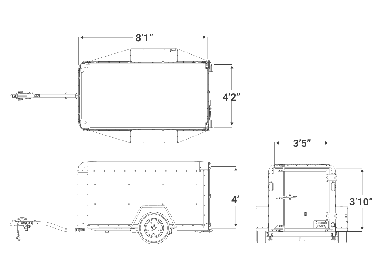 Equipment dimensional diagram