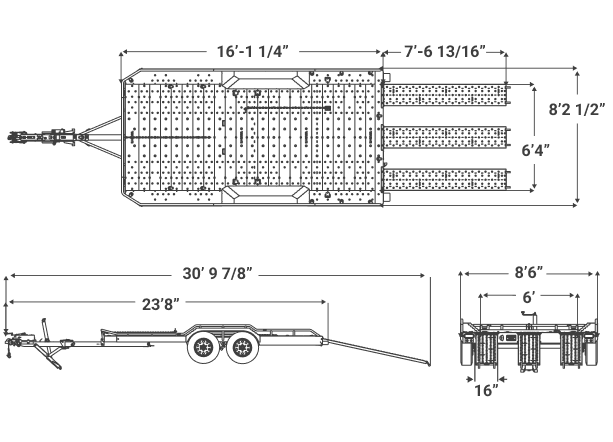 Equipment dimensional diagram